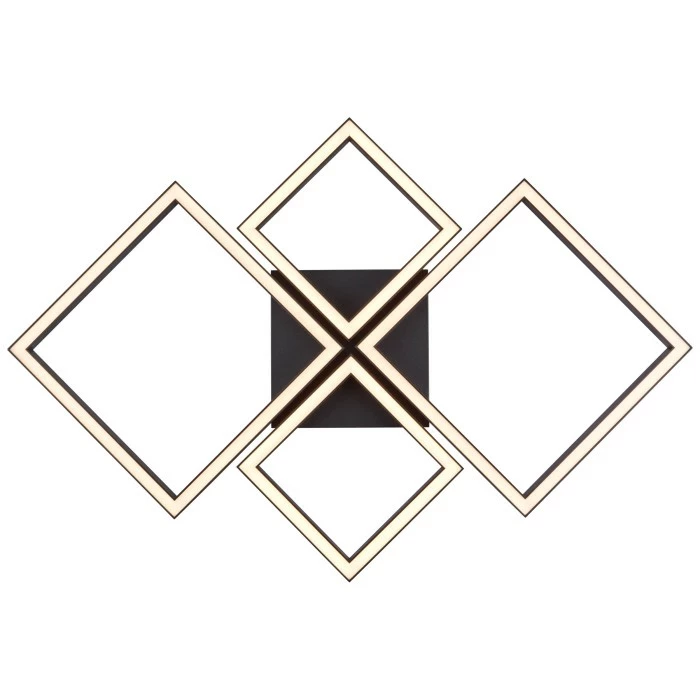 Brilliant Leuchten Brilliant Living Quon Deckenleuchte LED Schwarz, Weiß, 1-flammig, Fernbedienung – Bild 3