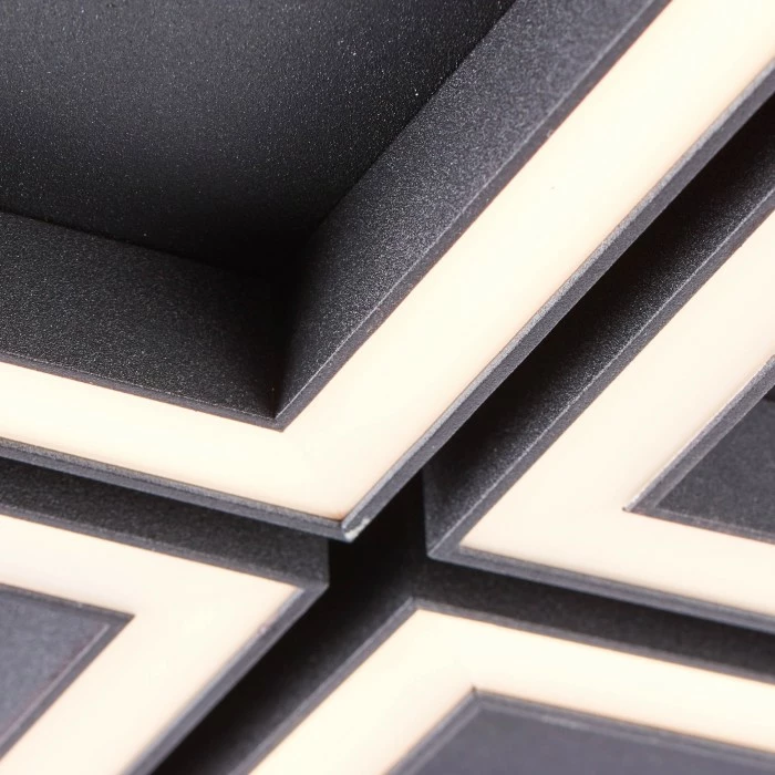 Brilliant Leuchten Brilliant Living Quon Deckenleuchte LED Schwarz, Weiß, 1-flammig, Fernbedienung – Bild 4