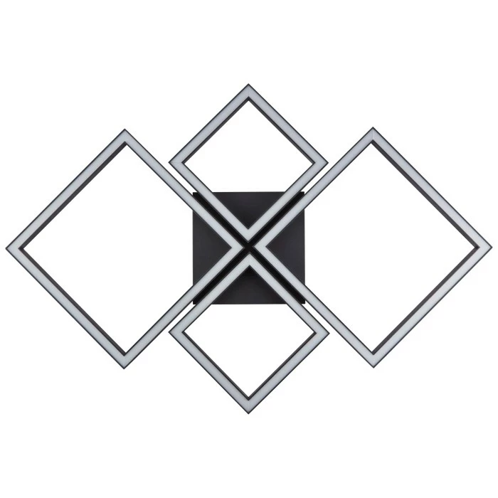 Brilliant Leuchten Brilliant Living Quon Deckenleuchte LED Schwarz, Weiß, 1-flammig, Fernbedienung – Bild 5