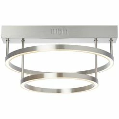Brilliant Leuchten Brilliant Living Tunar Deckenleuchte LED Nickel-Matt, 1-flammig