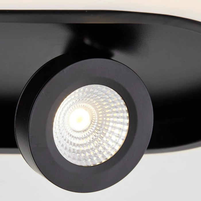 Brilliant Leuchten Brilliant Nebeker Deckenleuchte LED Schwarz, 4-flammig, Fernbedienung – Bild 3