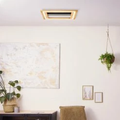 Brilliant Leuchten Brilliant Rhea Deckenleuchte LED Schwarz, Braun, 1-flammig