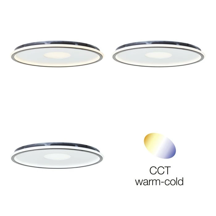 Brilliant Leuchten Brilliant Vegas Deckenleuchte LED Schwarz, Weiß, 1-flammig, Fernbedienung – Bild 4