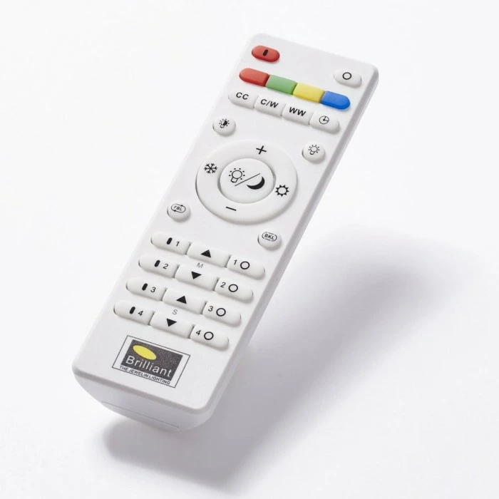 Brilliant Leuchten Brilliant Viktor Deckenleuchte LED Silber, 1-flammig, Fernbedienung, Farbwechsler – Bild 22