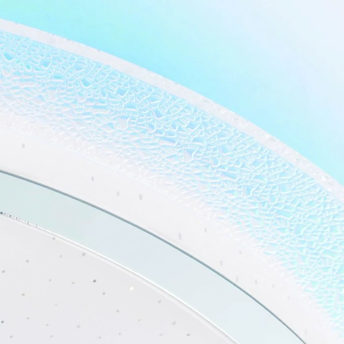 Brilliant Leuchten Brilliant Viktor Deckenleuchte LED Silber, 1-flammig, Fernbedienung, Farbwechsler – Bild 6