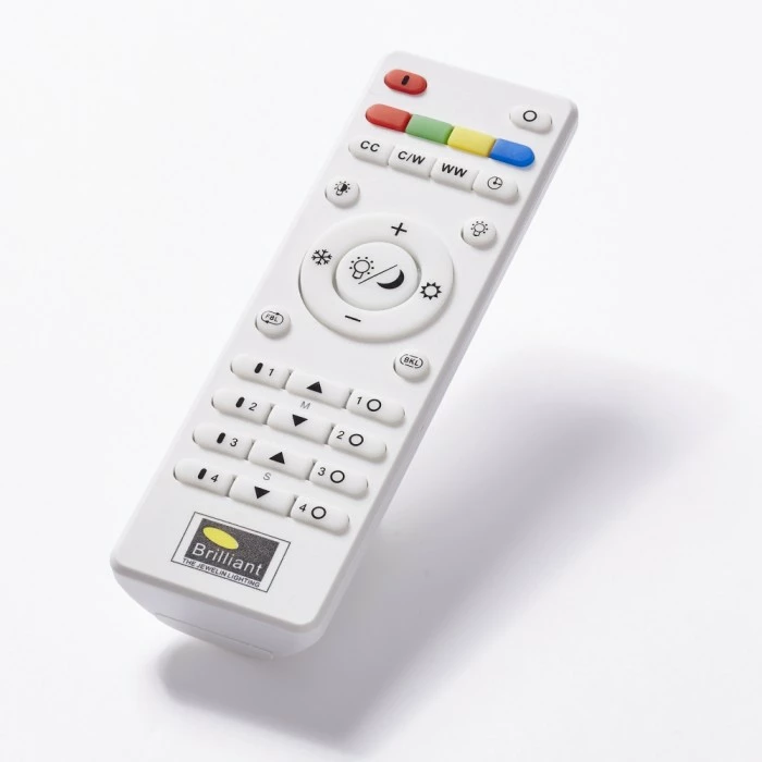 Brilliant Leuchten Brilliant Viktor Deckenleuchte LED Silber, Weiß, 1-flammig, Fernbedienung, Farbwechsler – Bild 3