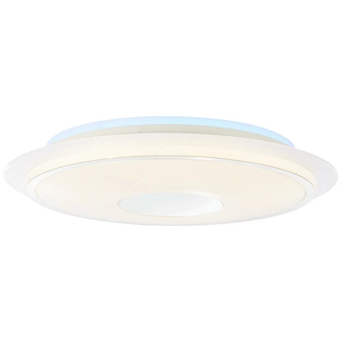 Brilliant Leuchten Brilliant Viktor Deckenleuchte LED Silber, Weiß, 1-flammig, Fernbedienung, Farbwechsler – Bild 4