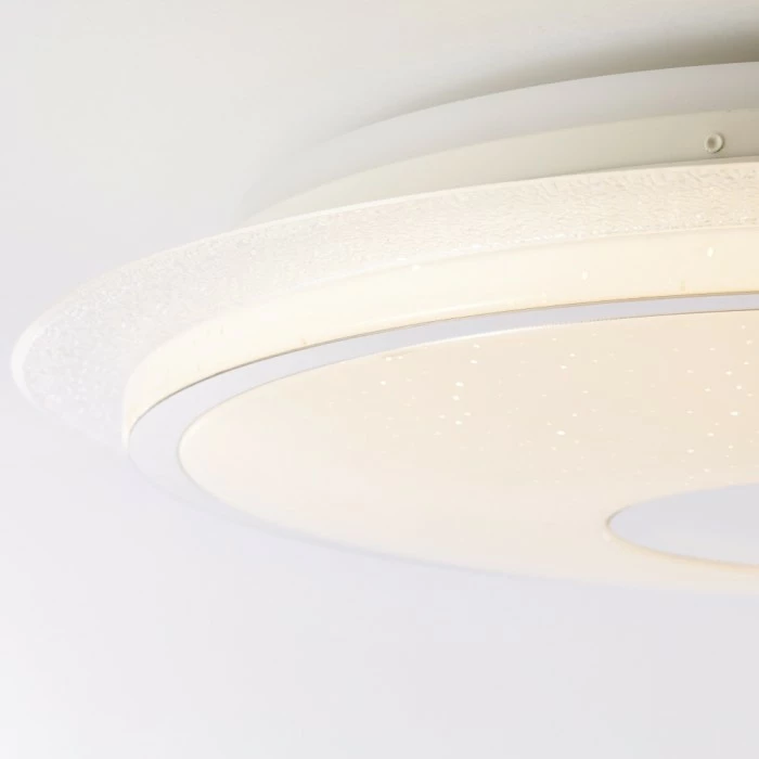 Brilliant Leuchten Brilliant Viktor Deckenleuchte LED Silber, Weiß, 1-flammig, Fernbedienung, Farbwechsler – Bild 5