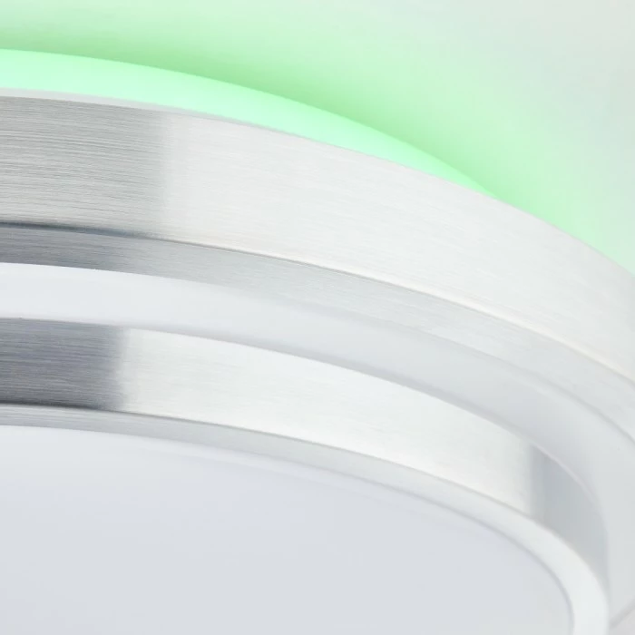 Brilliant Leuchten Brilliant Vilma Deckenleuchte LED Silber, Weiß, 1-flammig, Fernbedienung, Farbwechsler – Bild 6