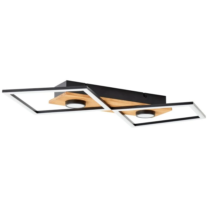 Brilliant Leuchten Brilliant Woodbridge Deckenleuchte LED Schwarz, Braun, 1-flammig – Bild 11