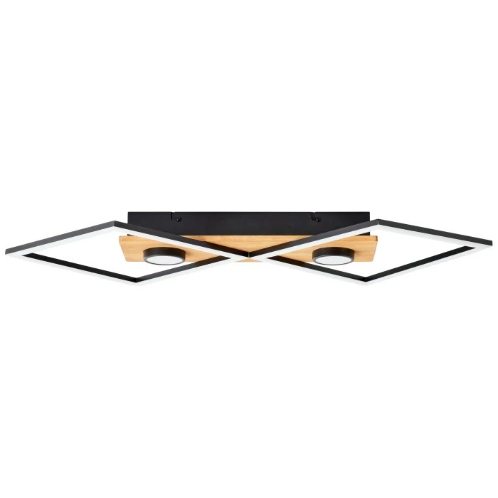 Brilliant Leuchten Brilliant Woodbridge Deckenleuchte LED Schwarz, Braun, 1-flammig – Bild 4