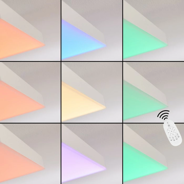 Paul Neuhaus Leuchten Buenaventura Deckenleuchte LED Weiß, 1-flammig, Fernbedienung, Farbwechsler – Bild 2