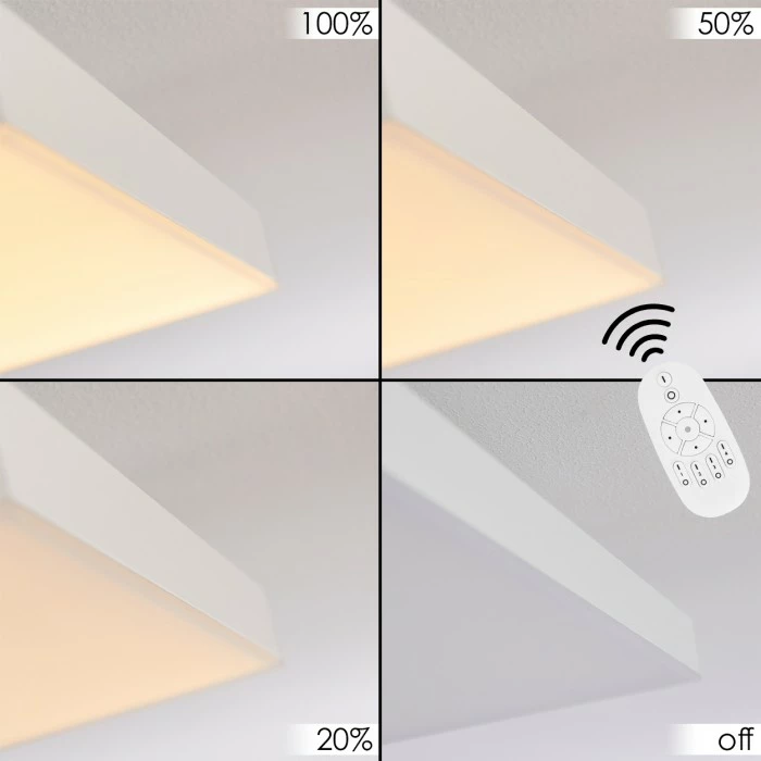 Paul Neuhaus Leuchten Buenaventura Deckenleuchte LED Weiß, 1-flammig, Fernbedienung, Farbwechsler – Bild 3