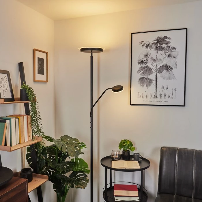 Hofstein Busswil Deckenfluter LED Schwarz, 2-flammig – Bild 11