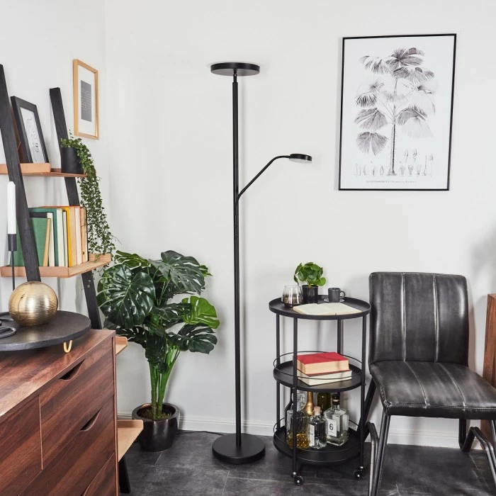 Hofstein Busswil Deckenfluter LED Schwarz, 2-flammig – Bild 12