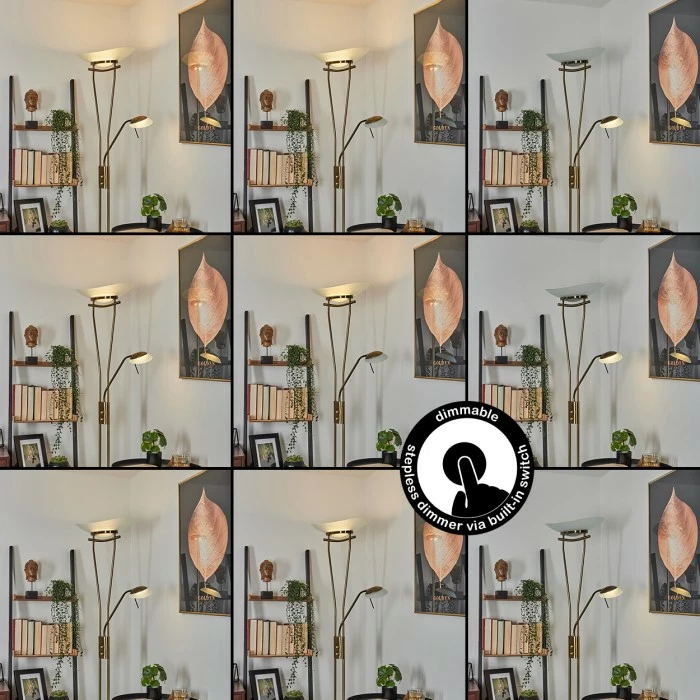 Hofstein Cavate Deckenfluter LED Messing, 2-flammig – Bild 2