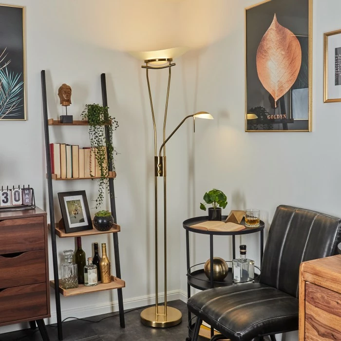 Hofstein Cavate Deckenfluter LED Altmessing, 2-flammig – Bild 12