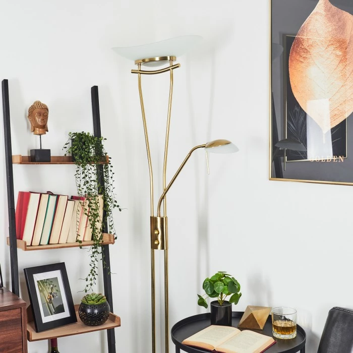 Hofstein Cavate Deckenfluter LED Altmessing, 2-flammig – Bild 9