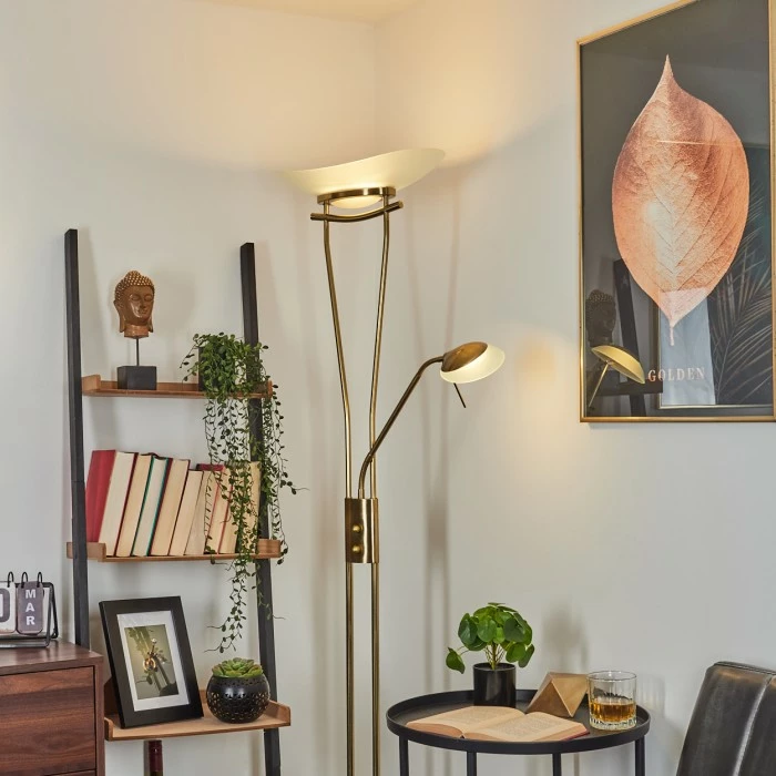 Hofstein Cavate Deckenfluter LED Altmessing, 2-flammig – Bild 10