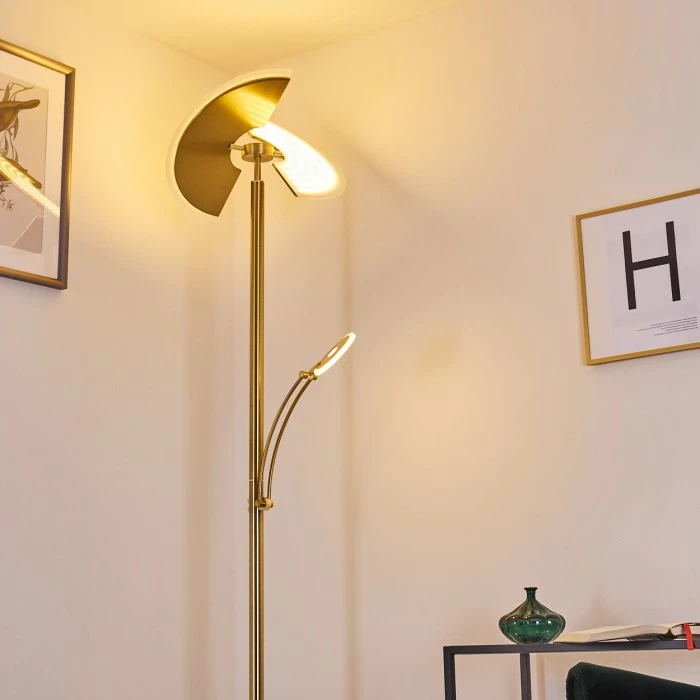 Hofstein Cazis Deckenfluter LED Messing, 2-flammig – Bild 22