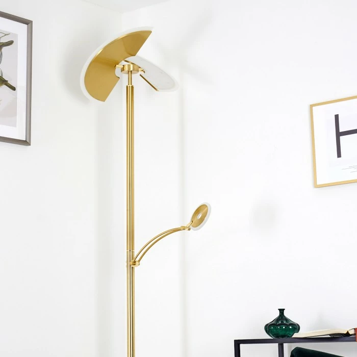 Hofstein Cazis Deckenfluter LED Messing, 2-flammig – Bild 6