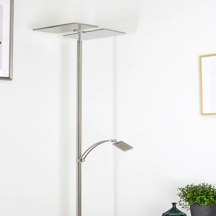 Hofstein Cazis Deckenfluter LED Nickel-Matt, 3-flammig – Bild 19