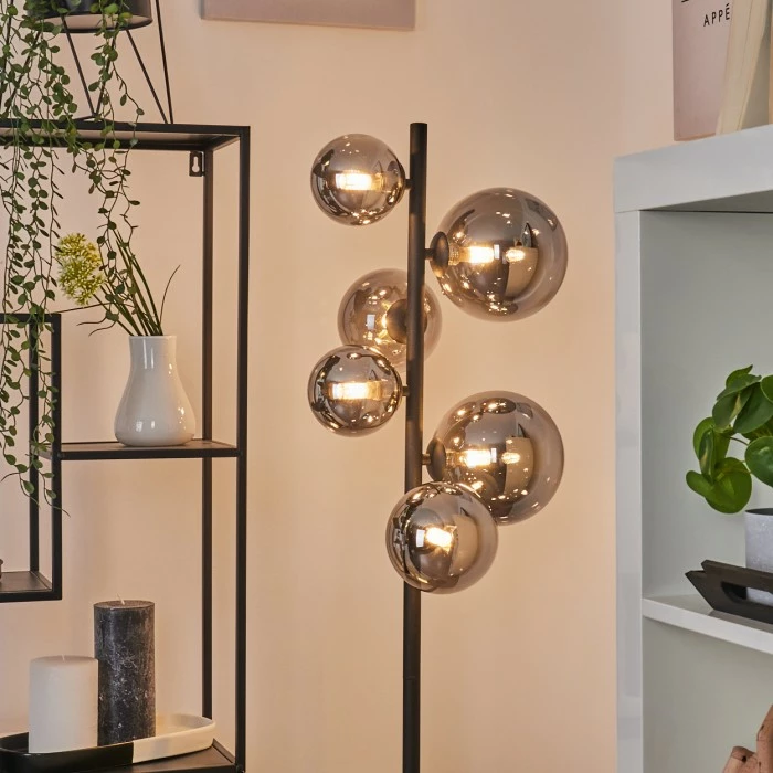 Hofstein Chehalis Stehleuchte LED Schwarz, 6-flammig – Bild 11