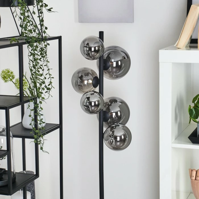 Hofstein Chehalis Stehleuchte LED Schwarz, 6-flammig – Bild 12