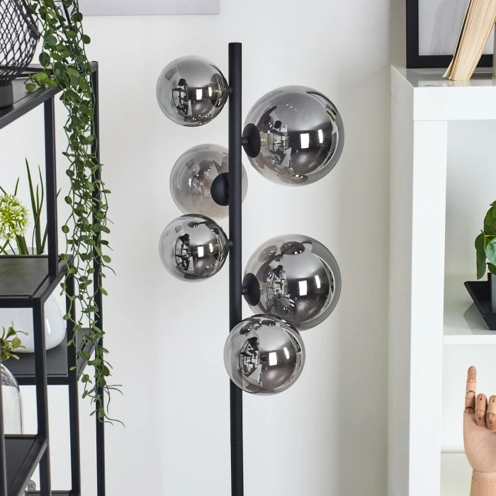 Hofstein Chehalis Stehleuchte LED Schwarz, 6-flammig – Bild 5