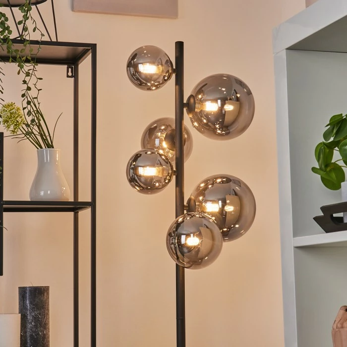 Hofstein Chehalis Stehleuchte LED Schwarz, 6-flammig – Bild 9