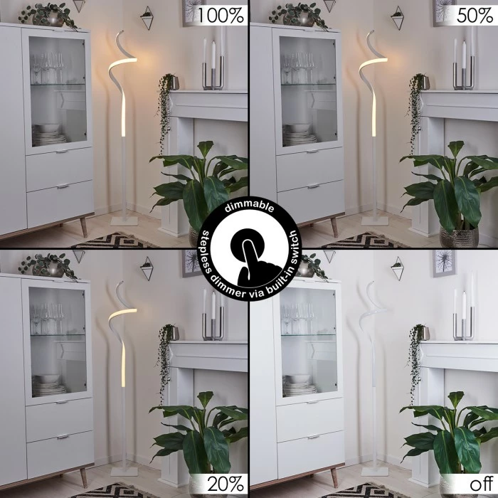 Hofstein Cochato Stehleuchte LED Weiß, 1-flammig – Bild 2