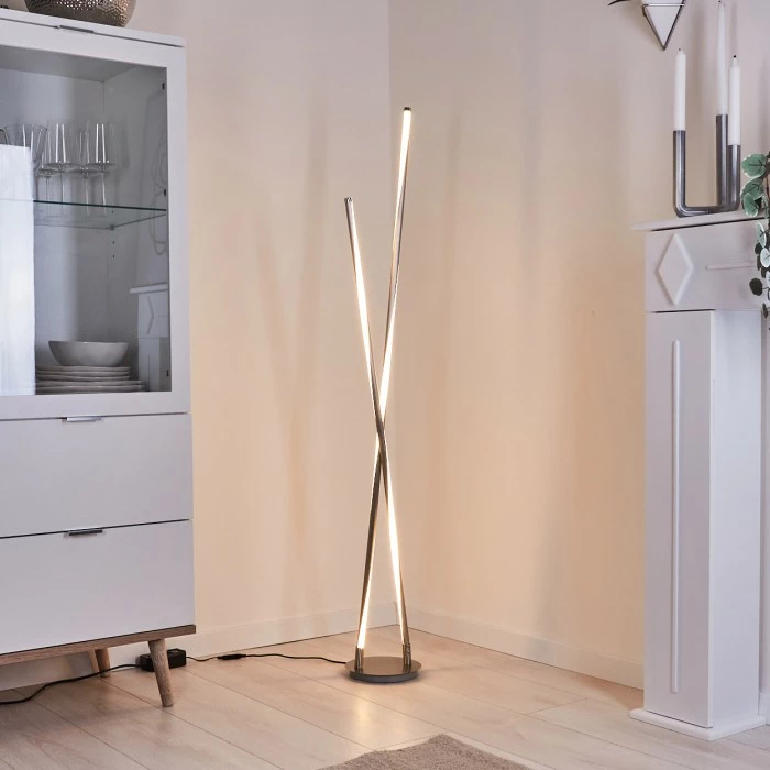 Hofstein Concord Stehlampe LED Silber, 1-flammig – Bild 7