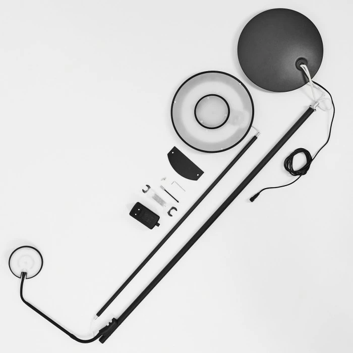 Hofstein Confluencia Deckenfluter LED Schwarz, 2-flammig – Bild 5