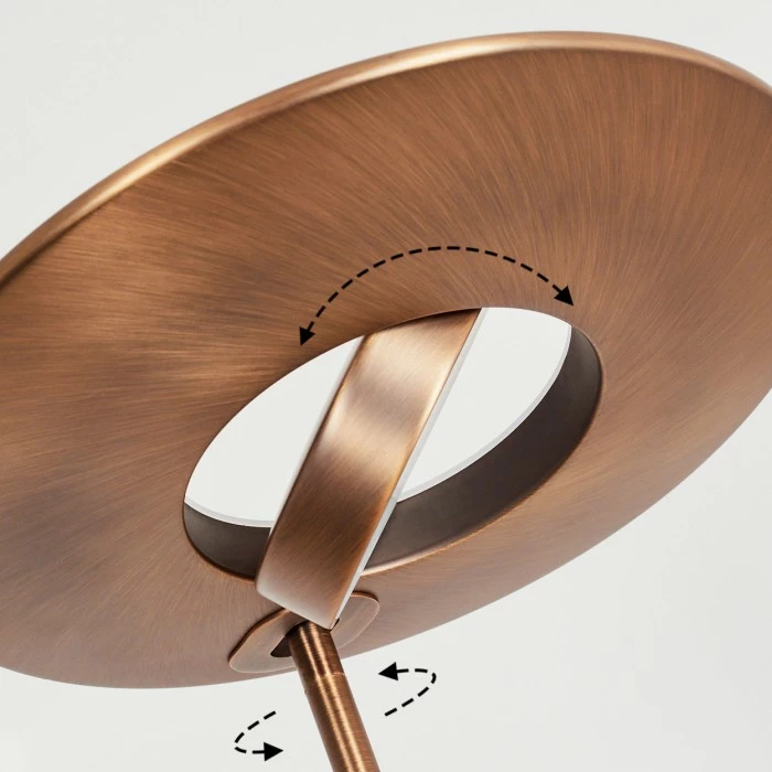 Hofstein Confluencia Deckenfluter LED Bronze, 2-flammig – Bild 6