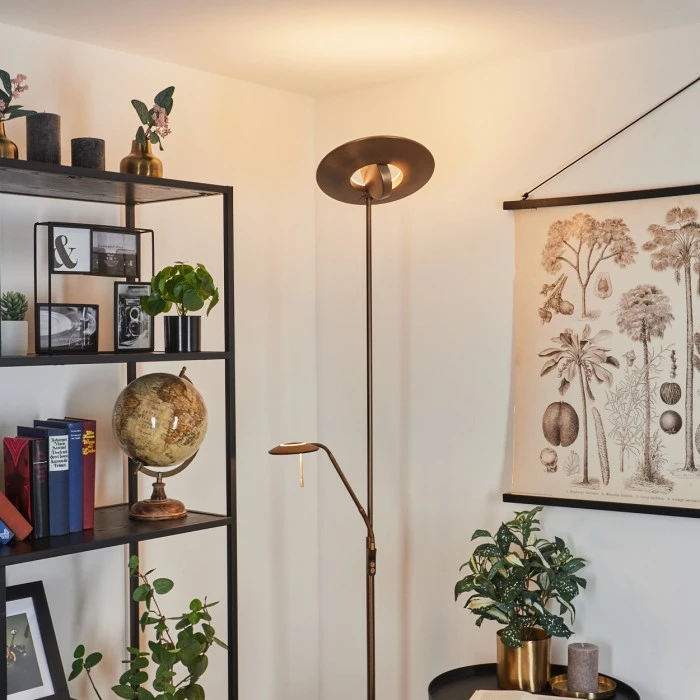 Hofstein Confluencia Deckenfluter LED Bronze, 2-flammig – Bild 7