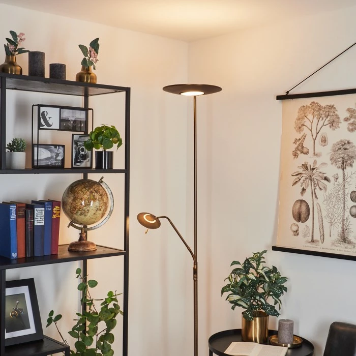 Hofstein Confluencia Deckenfluter LED Bronze, 2-flammig – Bild 10