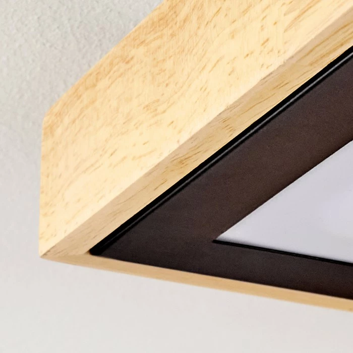 Hofstein Corinto Deckenleuchte LED Schwarz, Naturfarben, 1-flammig – Bild 3