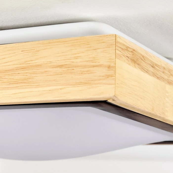 Hofstein Corinto Deckenleuchte LED Schwarz, Naturfarben, 1-flammig – Bild 6