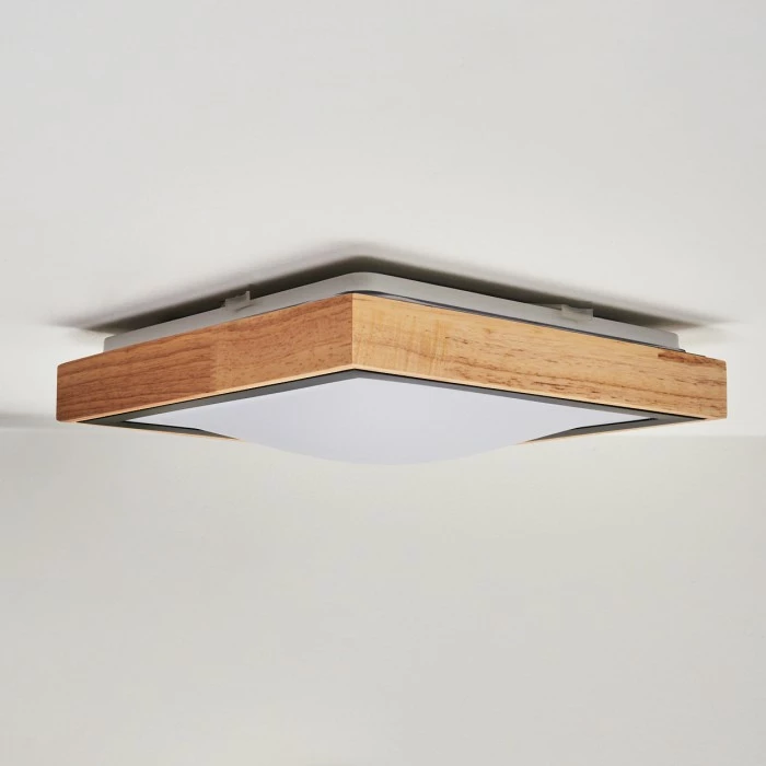 Hofstein Corinto Deckenleuchte LED Schwarz, Naturfarben, 1-flammig – Bild 8