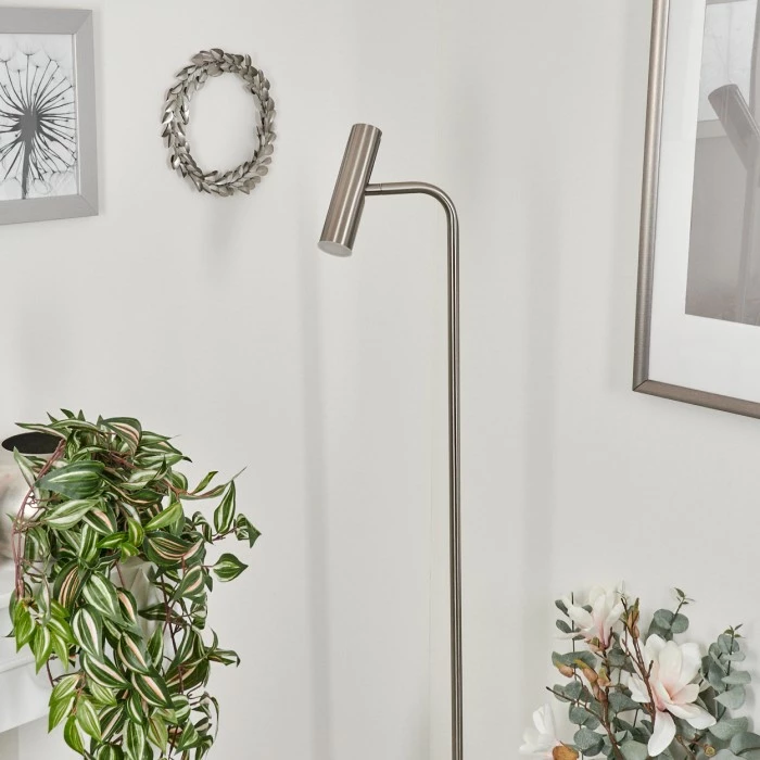 Hofstein Dalheim Stehleuchte LED Nickel-Matt, 1-flammig – Bild 12