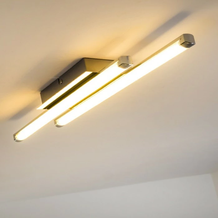 Hofstein Deckenleuchte Iskut LED Chrom, 2-flammig – Bild 3