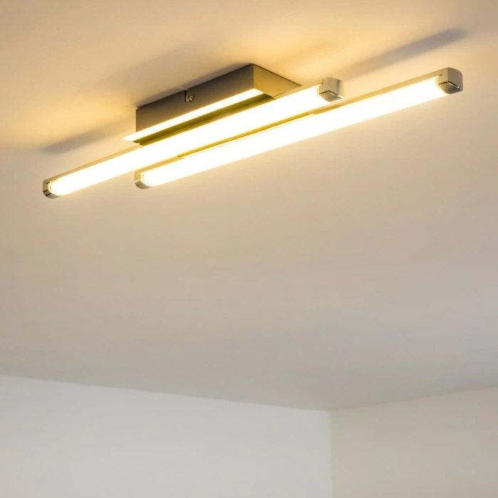 Hofstein Deckenleuchte Iskut LED Chrom, 2-flammig – Bild 4