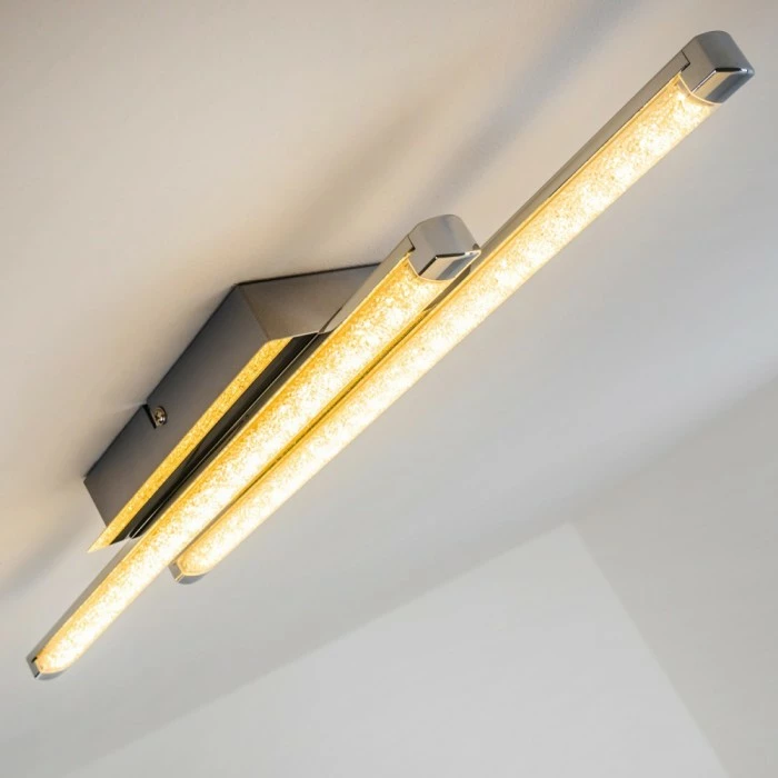 Hofstein Deckenleuchte Iskut LED Chrom, 2-flammig – Bild 9