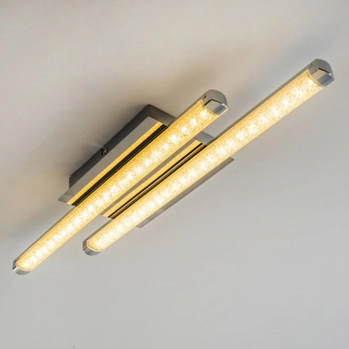 Hofstein Deckenleuchte Iskut LED Chrom, 2-flammig – Bild 10