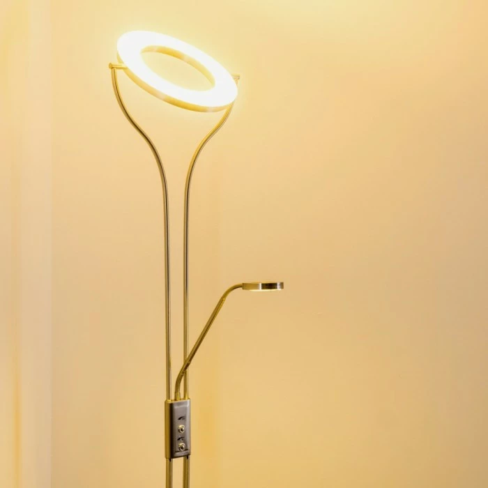 Hofstein Donna Deckenfluter LED Nickel-Matt, 1-flammig – Bild 20