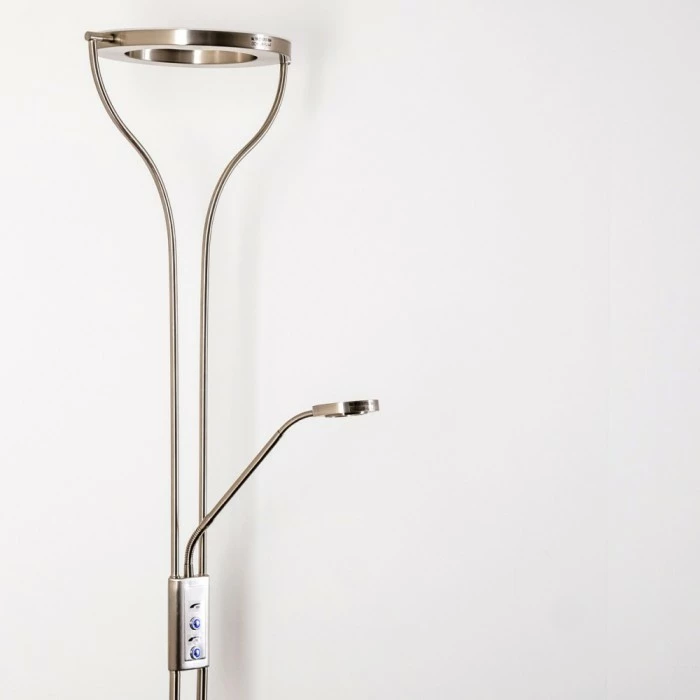 Hofstein Donna Deckenfluter LED Nickel-Matt, 1-flammig – Bild 3