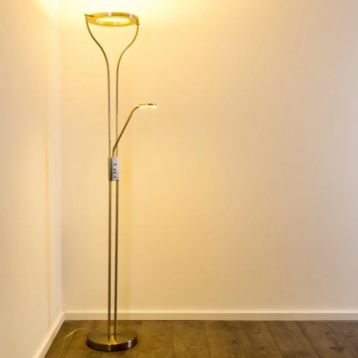 Hofstein Donna Deckenfluter LED Nickel-Matt, 1-flammig – Bild 21