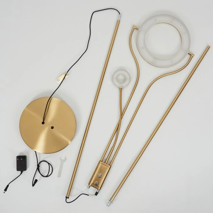 Hofstein Donna Deckenfluter LED Messing, 2-flammig – Bild 5