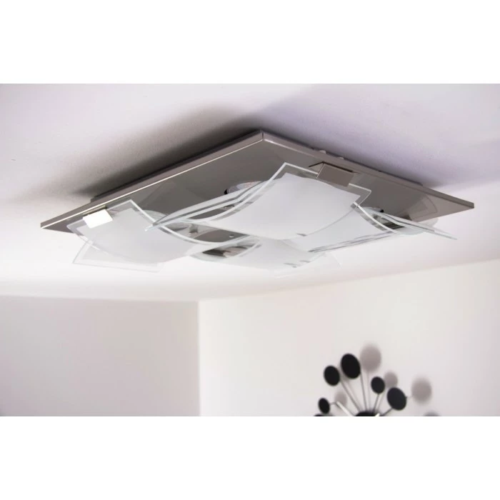 Eglo Leuchten Eglo GUADIANO Deckenleuchte LED Nickel-Matt, 4-flammig – Bild 12