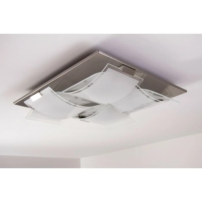 Eglo Leuchten Eglo GUADIANO Deckenleuchte LED Nickel-Matt, 4-flammig – Bild 3